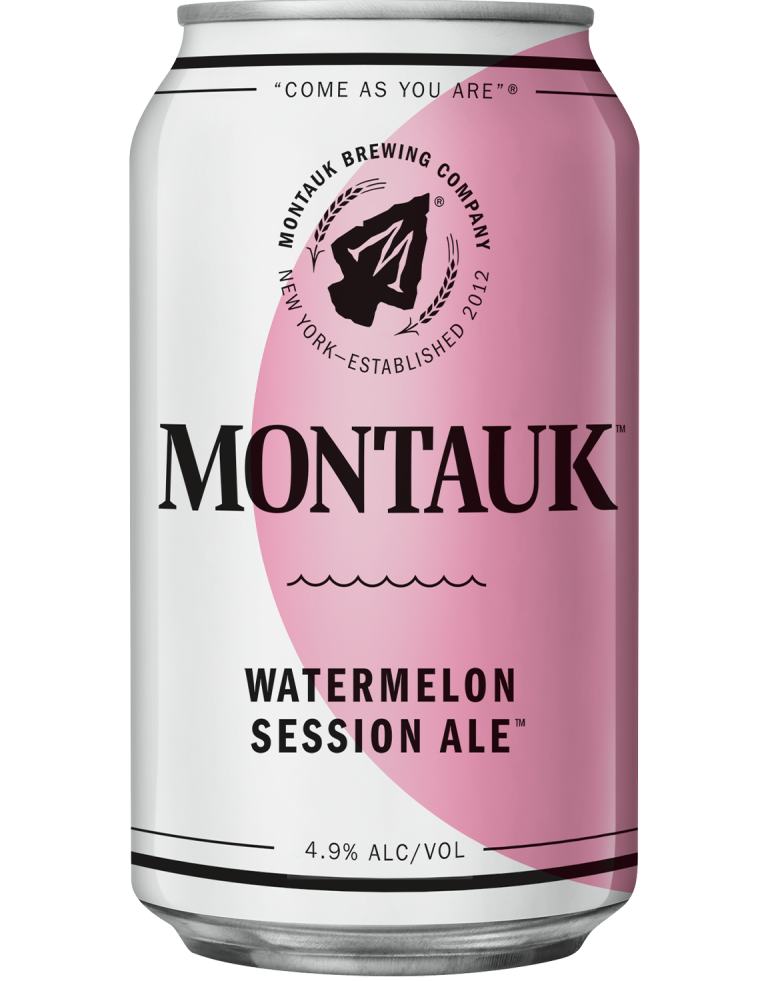 Montauk Brewing Co Watermelon Session Ale 120z 4.9% ABV Seasonal Can